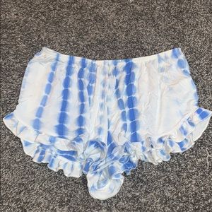 Tie dye shorts